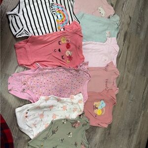 Colorful Baby Onesies Set